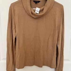 Banana Republic Tan Cowl Neck Sweater